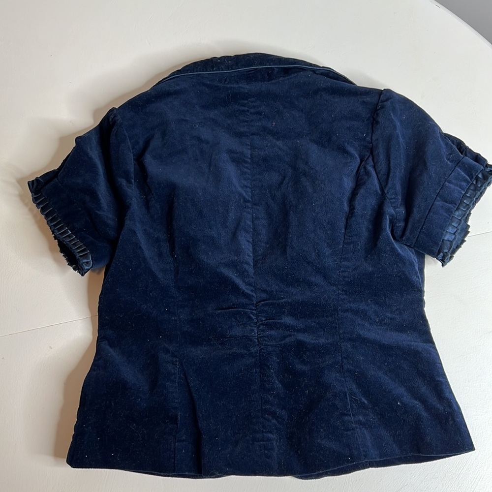 Navy Blue Short Sleeved Blazer/Jacket - Picture 2 of 5
